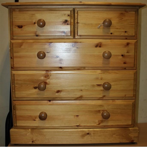 168 - 5 DRAWER PINE UNIT (86cm x 82cm)