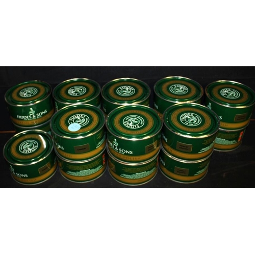 200 - 17 x 400ml FIDDES & SONS SUPREME WAX POLISH (7 CHERRY & 10 FOREST BROWN)