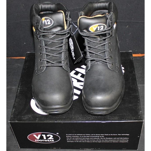 224 - PAIR V12 SAFETY BOOTS - SIZE 3