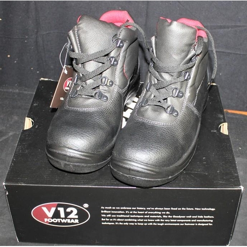 281 - PAIR V12 SAFETY BOOTS - SIZE 5