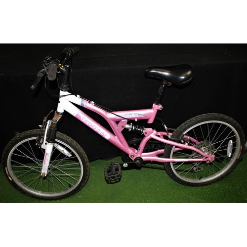 29 - PINK TERRAIN FULL SUSPENSION GIRLS BIKE