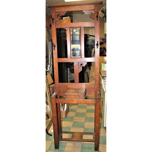 92 - OAK HALLSTAND