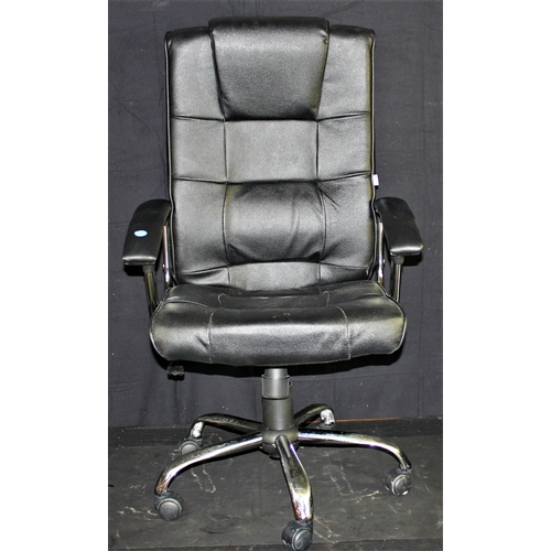 326 - BLACK NICEDAY OFFICE SWIVEL CHAIR