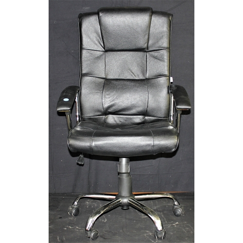 327 - BLACK NICEDAY OFFICE SWIVEL CHAIR