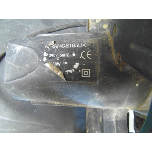 146 - @SPEAR & JACKSON SJ-CS185UK CIRCULAR SAW (FOR PARTS/SPARES - DAMAGE TO WIRE, AU PLUG)  & BOSCH 70 PI... 