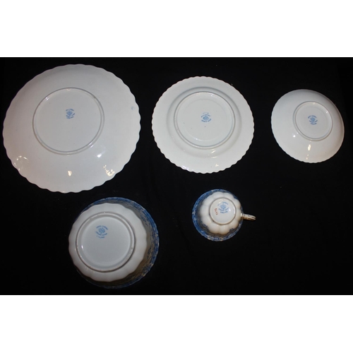 63 - 32 PIECES ROYAL ALBERT (2478) BLUE & WHITE PART TEAS SET COMPRISING 9 CUPS, 8 SAUCERS, 12 SIDE PLATE... 