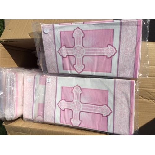 84 - BOX OF 90 & BOX OF 70 INDIVIDUAL CHRISTENING TABLE CLOTHES (54