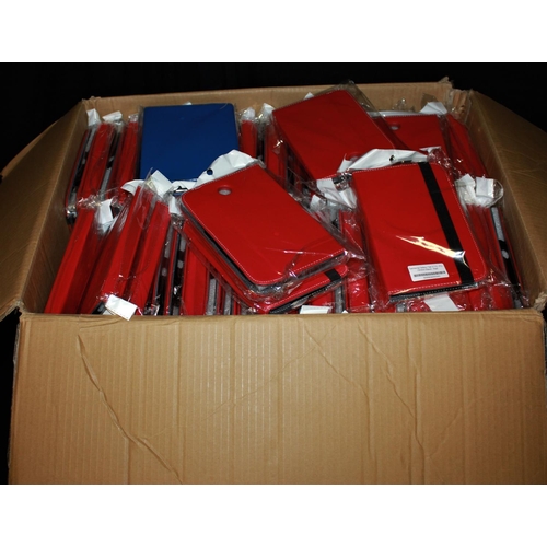 92 - @105 of 7inch SAMSUNG GALAXY TAB3 7.0 PU VERSION CASE/STANDS (55 RED & 50 BLUE)