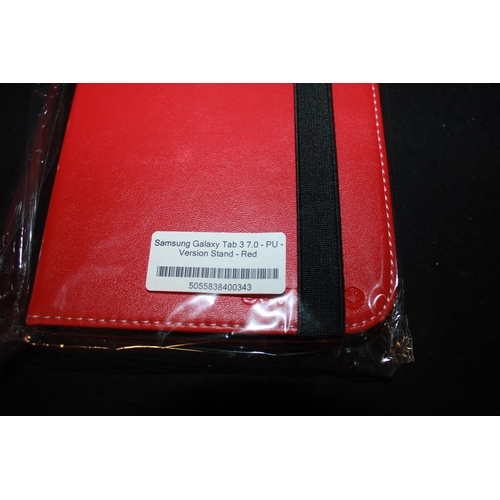 92 - @105 of 7inch SAMSUNG GALAXY TAB3 7.0 PU VERSION CASE/STANDS (55 RED & 50 BLUE)