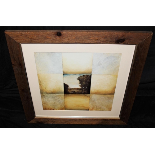 96 - 4 VARIOUS PRINTS INCLUDING LARGE PRINT IN WOOD FRAME