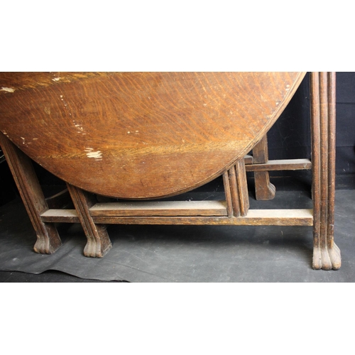 137 - OAK DROP LEAF TABLE