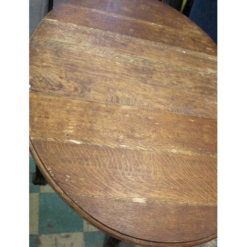 137 - OAK DROP LEAF TABLE