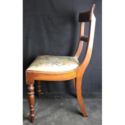 142 - 7 MAHOGANY DINING CHAIRS