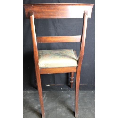 142 - 7 MAHOGANY DINING CHAIRS