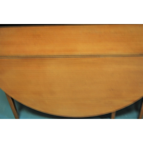 163 - TEAK DROP LEAF DINING TABLE (CLOSED 13