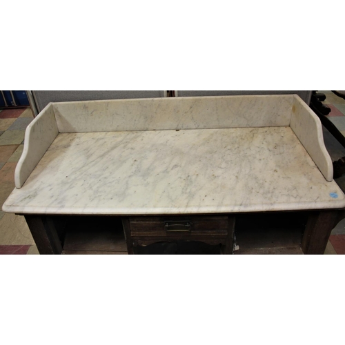 189 - MARBLE TOP WASHSTAND - MISSING DRAWERS (W44