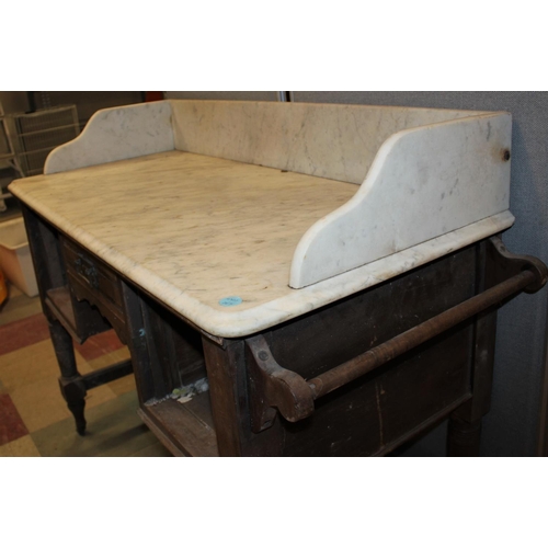 189 - MARBLE TOP WASHSTAND - MISSING DRAWERS (W44