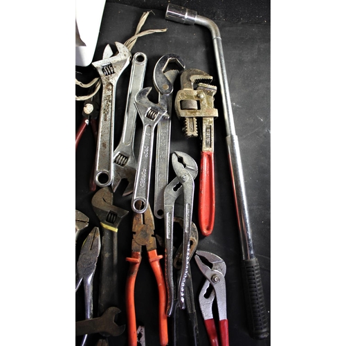 197 - BOX SPANNERS, SOCKETS, PLIERS ETC