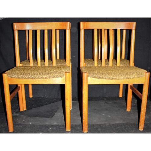 38 - SET OF 4 TEAK DINING CHAIRS