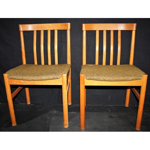 38 - SET OF 4 TEAK DINING CHAIRS