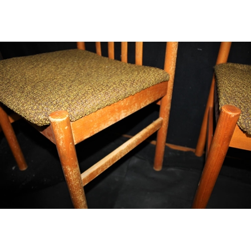 38 - SET OF 4 TEAK DINING CHAIRS