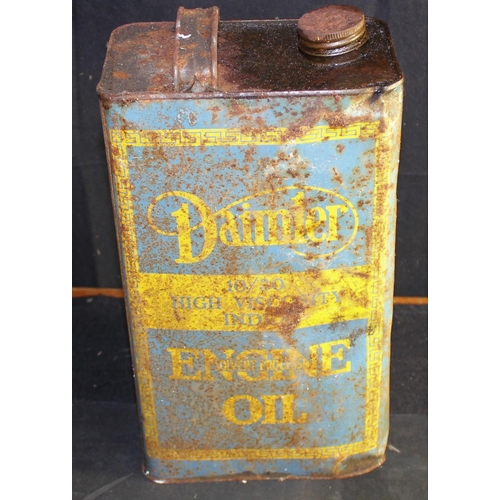 52 - DAIMLER ENGINE OIL CAN, BRASS PUMP, BARTHEL FULLMENGE BENZIN PETROL TORCH SOLDERING IRON