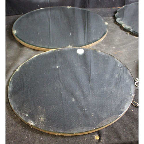 67 - 4 CIRCULAR BEVEL EDGE MIRRORS