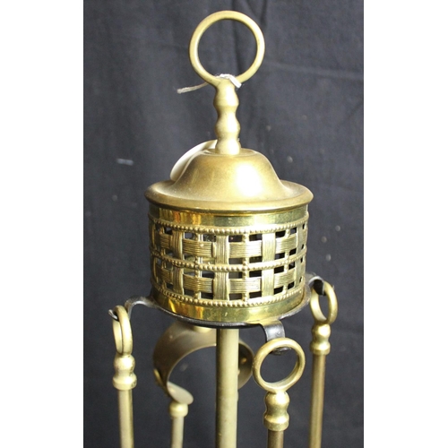 81 - BRASS FIRE COMPANION STAND