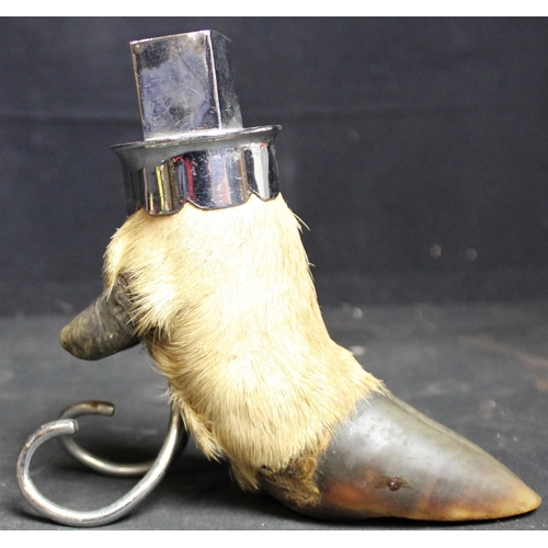 88 - TAXIDERMY DEER HOOF MATCHBOX HOLDER