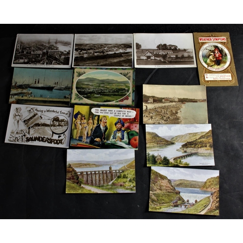 9 - QUANTITY POSTCARDS, 4 POSTAPRINTS, PACK PEANUTS PLAYING CARDS