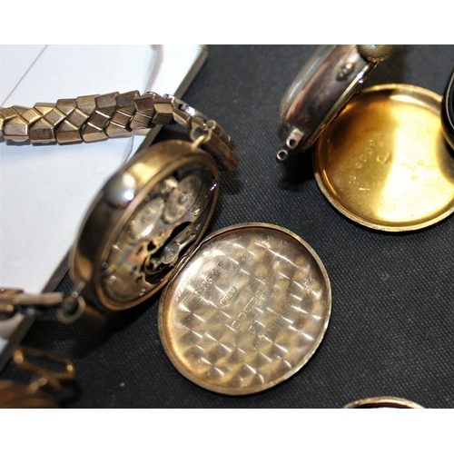 97A - 4 LADIES 9ct GOLD CASE WRIST WATCHES