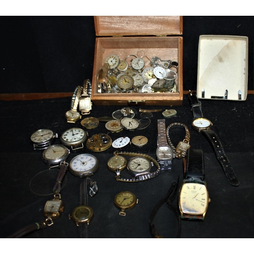 250A - VARIOUS WATCHES & WATCH PARTS - SOLD FOR SPARES