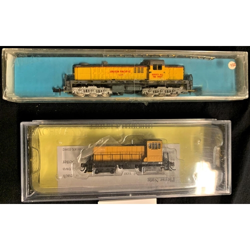 4 - 1 BACHMANN & 1 ATLAS 2151 BOXED CONTINENTAL LOCOS (TESTED OK)