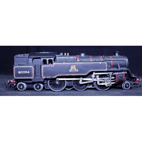 180 - 3 HORNBY DUBLO 3 RAILS TEAM LOCOS: B46232, 80054, 60567 & 1 WAGON - UNBOXED (UNTESTED)