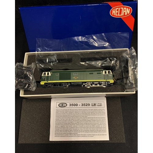 206 - HELJAN 00 GAUGE CLASS 35 D7100 BR GREEN DMU - BOXED (TESTED)