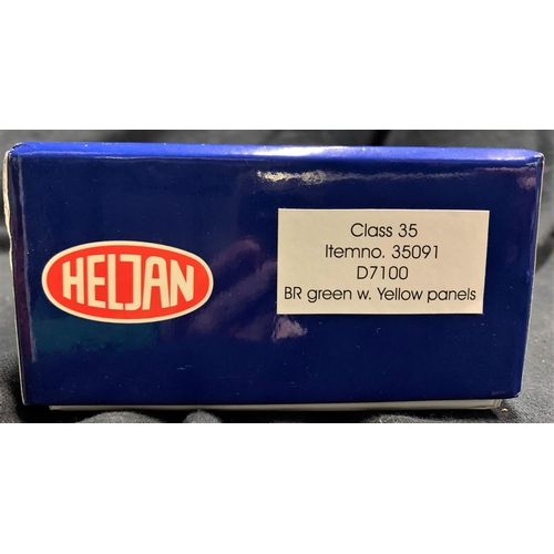 206 - HELJAN 00 GAUGE CLASS 35 D7100 BR GREEN DMU - BOXED (TESTED)
