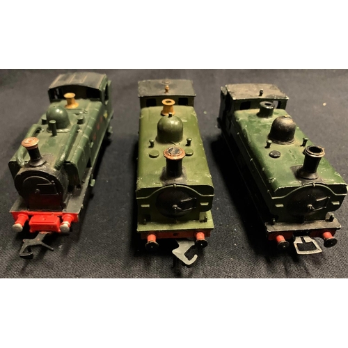 210 - 3 KIT BUILT 00 GAUGE GWR PANNIERS - ALL UNBOXED (ALL TESTED OK), 4 x 3 RAIL HORNBY DUBLO LOCOS: 2 DU... 