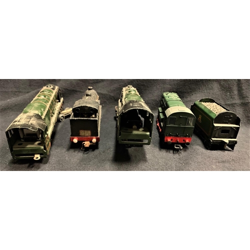 210 - 3 KIT BUILT 00 GAUGE GWR PANNIERS - ALL UNBOXED (ALL TESTED OK), 4 x 3 RAIL HORNBY DUBLO LOCOS: 2 DU... 