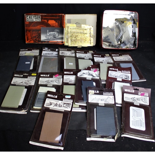 221 - QUANTITY WILLA 00 GAUGE PLASTIC KITS & KEYSER GWR (EX. TVR) LOCO - BOXED WITH SPARES