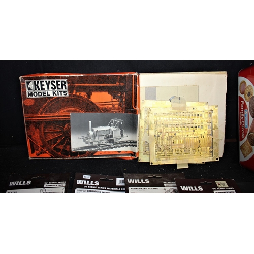 221 - QUANTITY WILLA 00 GAUGE PLASTIC KITS & KEYSER GWR (EX. TVR) LOCO - BOXED WITH SPARES