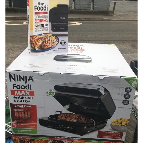 295 - NINJA FOODI MAX HEALTH GRILL & AIR FRYER C/W COOKERY BOOK