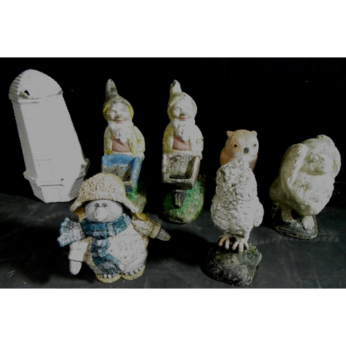 116 - VARIOUS GARDEN ORNAMENTS