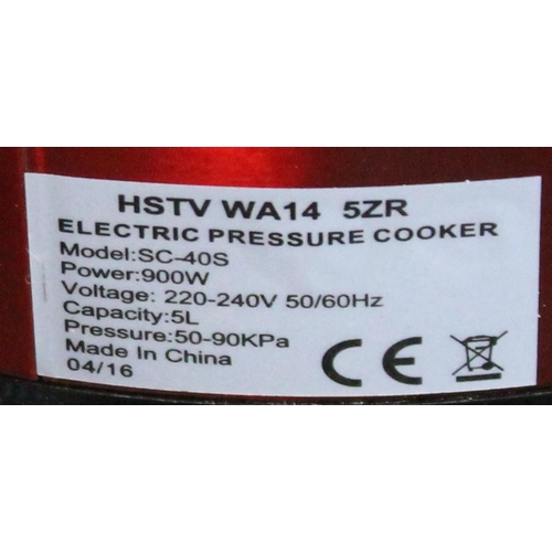 123 - @PRESSURE KING PRO PRESSURE COOKER - RED