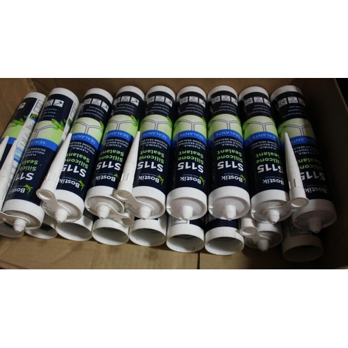 139 - 3 BOXES BOSTIK S115 SILICONE SEALANT 310ML, (PROD. DATE 31/10/2017)