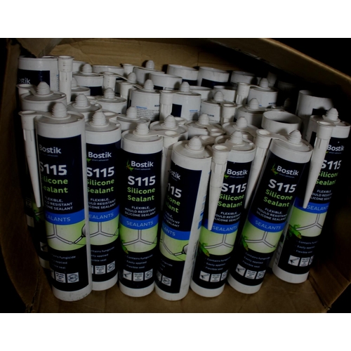 139 - 3 BOXES BOSTIK S115 SILICONE SEALANT 310ML, (PROD. DATE 31/10/2017)