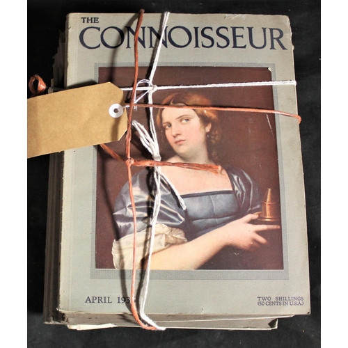 452 - 20 VOLUMES 'THE CONNOISSEUR' - VARIOUS DATES