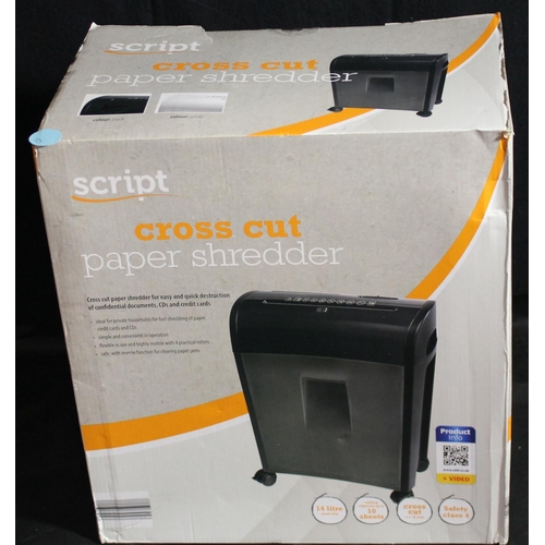 96 - @SCRIPT CROSS CUT PAPER SHREDDER