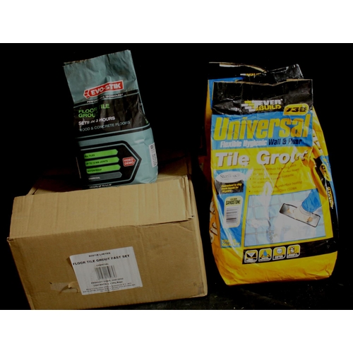 17 - 3 X EVERBUILD 730 TILE GROUT 5KG, 6 X EVOSTIK FLOOR TILE GROUT 5KG