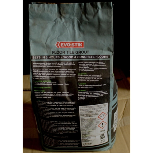 17 - 3 X EVERBUILD 730 TILE GROUT 5KG, 6 X EVOSTIK FLOOR TILE GROUT 5KG