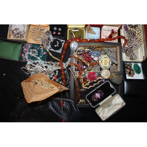 3 - BOX OF COSTUME JEWELLERY